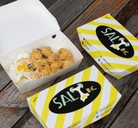 Menu Salted Egg Rice Chicken / Dory / Calamari / Prawn + Rice Salt Inc.